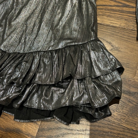 Retrofete Maureen Metallic Silver Mini Dress - Picture 3 of 11